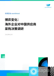 博弈变化：海外企业对中国供应商采购决策调研