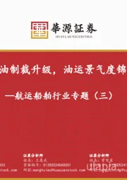 航运船舶行业专题（三）：美对伊俄油制裁升级，油运景气度锦上添花