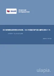 公用事业—电力天然气周报:四川首推煤电政府授权合约机制,2024年我国天然气进口量同比增长9.9%