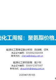 基础化工周报：聚氨酯价格上升
