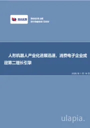 人形机器人产业化进展迅速，消费电子企业或迎第二增长引擎