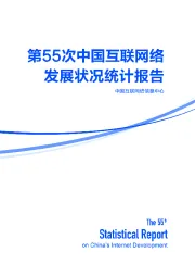 第55次中国互联网络行业发展状况统计报告