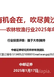 农林牧渔行业2025年年度投资策略报告：虽难犹有机会在，吹尽黄沙始到金