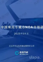 2024年中国乘用车城市NOA市场研究报告