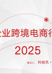 2025中国企业跨境电商行业洞察