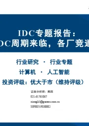 IDC专题报告:AIDC周期来临,各厂竞逐份额