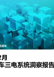 2024年12月新能源汽车三电系统洞察报告