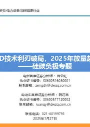 硅碳负极专题:CVD技术利刃破局,2025年放量起航