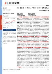 乘用车行业深度报告：1月需求弱，车市2024年完结，2025年智驾迎拐点