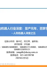 人形机器人深度之五:国内机器人行业深度:量产元年,百家争鸣