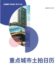 房地产：重点城市土拍日历