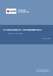 公用事业—电力天然气周报:2024年我国风光消纳率近95%,天然气表观消费量同比增长8%