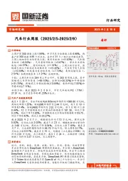汽车行业周报