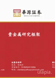 贵金属研究框架
