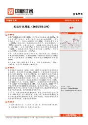 交运行业周报
