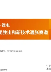 2025年度策略-锂电：优选竞争格局胜出和新技术通胀赛道