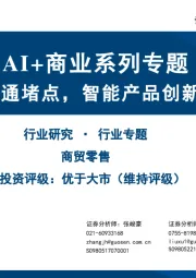 AI+商业系列专题：渠道数智化打通堵点，智能产品创新带动新增长点