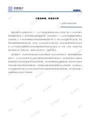 电力行业观察与展望：旧能源维稳，新能源过剩
