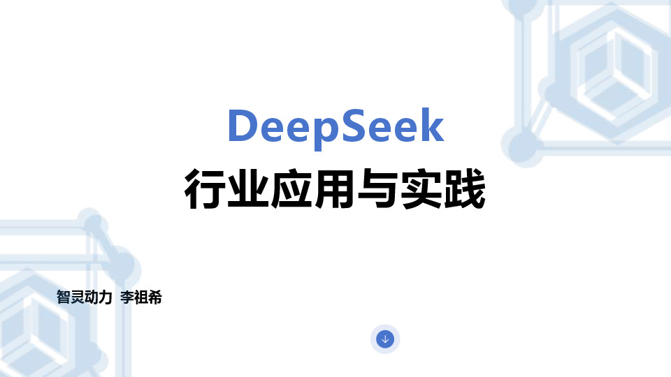 DeepSeek行业应用与实践
