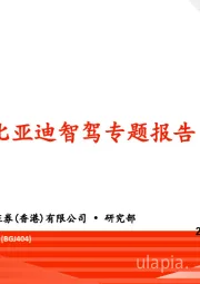 汽车：比亚迪智驾专题报告
