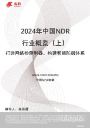 2024年中国NDR行业概览（上）：打造网络检测利器，构建智能防御体系