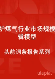 中国焦炉煤气行业市场规模测算逻辑模型 头豹词条报告系列
