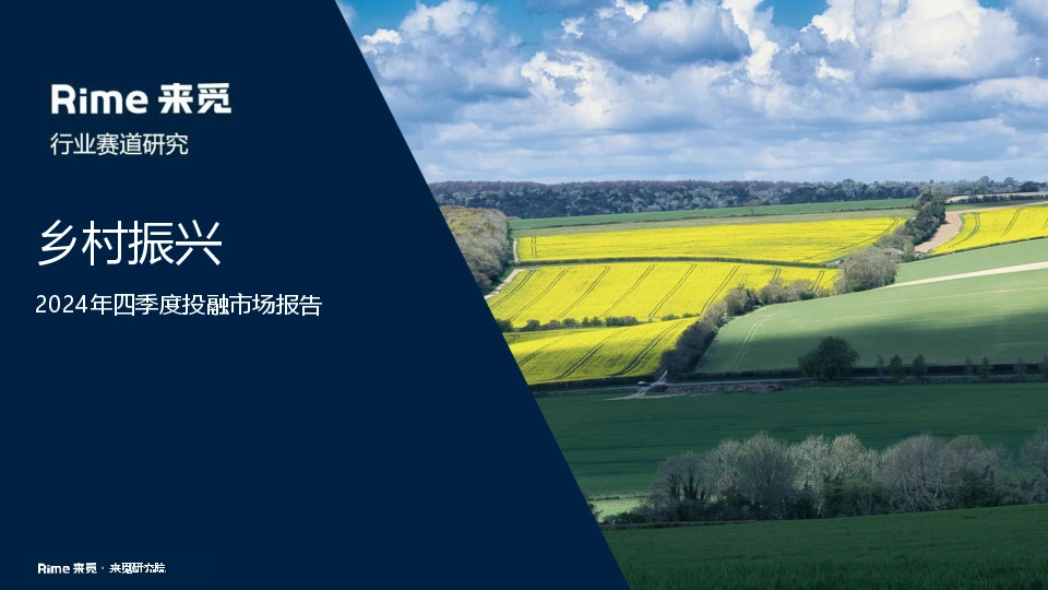 2024年四季度投融市场报告：乡村振兴