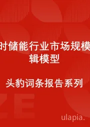 中国长时储能行业市场规模测算逻辑模型 头豹词条报告系列