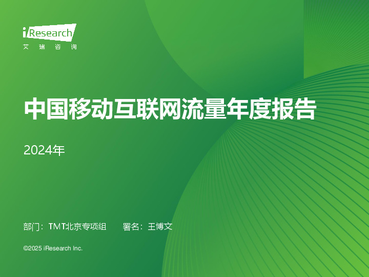 2024年中国移动互联网流量年度报告