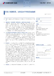 电子行业:受益于体制优势,国内高水平科技发展加速