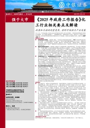 《2025年政府工作报告》化工行业相关要点及解读：政策加力驱动内需复苏，材料升级助力产业发展