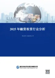 2025年融资租赁行业分析