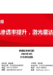 激光雷达行业分析简报：城市NOA渗透率提升，激光雷达行业爆发