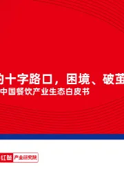 2025年中国餐饮产业生态白皮书：餐饮业的十字路口，困境、破茧与曙光