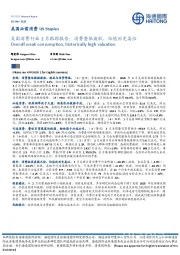 美国消费行业2月跟踪报告：消费整体疲软，估值历史高位