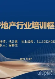 房地产行业培训框架