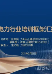 电力行业培训框架汇报