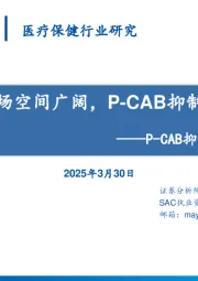 医疗保健行业研究:P-CAB抑制剂药物深度报告:抑酸药物市场空间广阔,P-CAB抑制剂大有可为