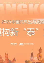 2025中国汽车出海洞察：重构新“泰”势