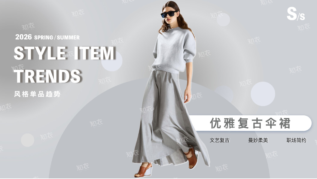 2026 SPRING/SUMMER STYLE ITEM TRENDS风格单品趋势：优雅复古伞裙