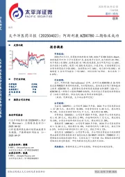 医药日报：阿斯利康AZD0780二期临床成功