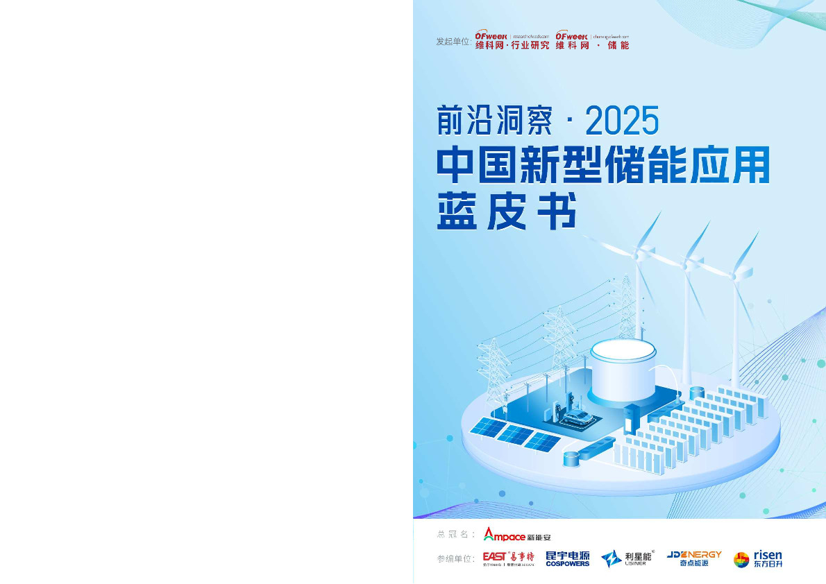 前沿洞察·2025中国新型储能应用蓝皮书