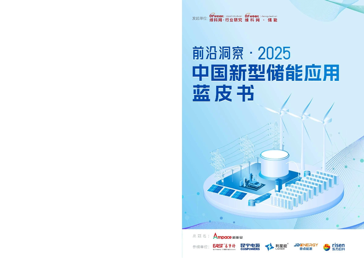 前沿洞察·2025中国新型储能应用蓝皮书