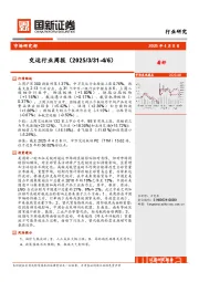 交运行业周报