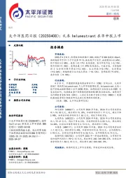 医药日报：礼来Imlunestrant在华申报上市