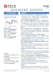 电力设备行业周报：海风项目稳步推进，低空利好不断