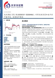 光伏行业周报（第2期）：对等关税有望加速中东产能布局，抢装尾声渐近