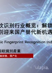 2025年中国超声波指纹识别行业概览：解锁蓝海市场：超声波指纹识别迎来国产替代新机遇
