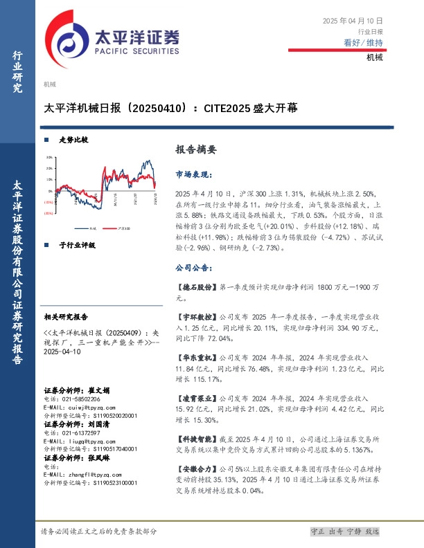机械日报：CITE2025盛大开幕