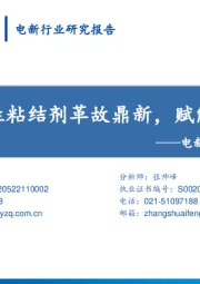电新行业深度报告:新型水性粘结剂革故鼎新,赋能新蓝海
